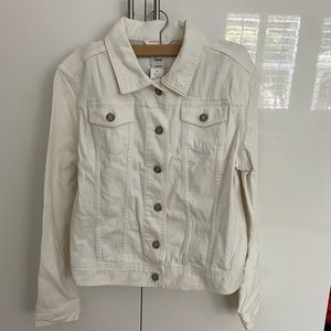 Gap White Denim Jean Jacket NEW